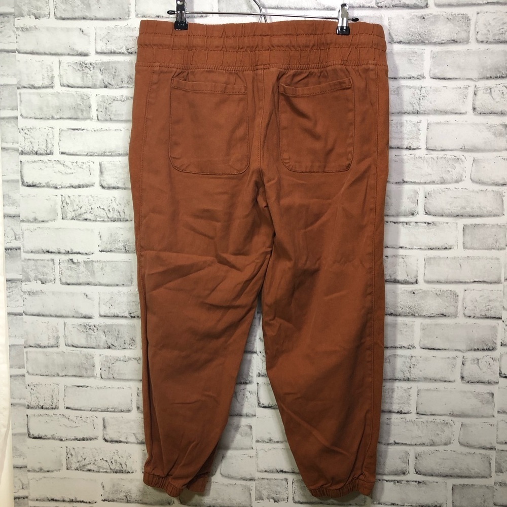 Womens Casual Drawstring Pants - Rust - Picture 5 of 6